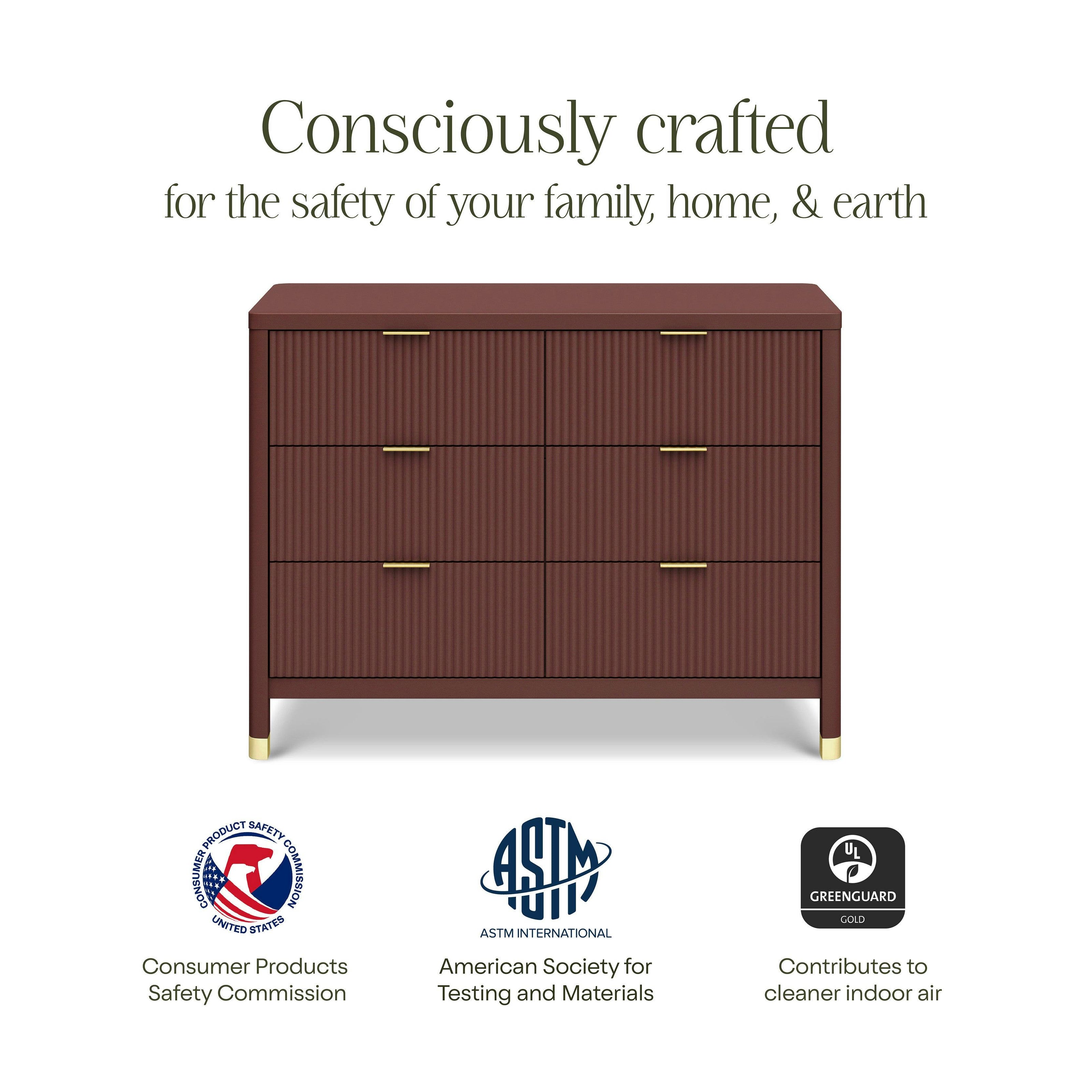 Namesake Brimsley Tambour 6-Drawer Assembled Dresser
