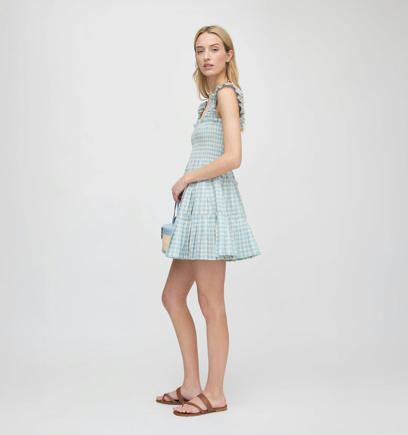 The Charlotte Nap Dress - Blue/Red Gingham