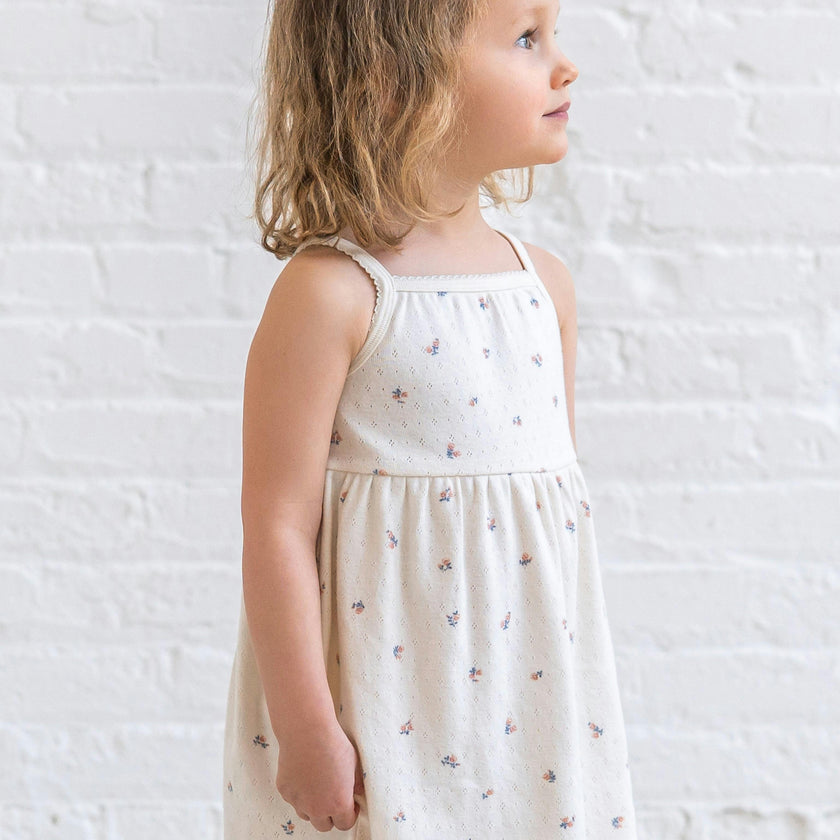 Belle Pointelle Tank Dress - Maris Floral / Ivory + Sea