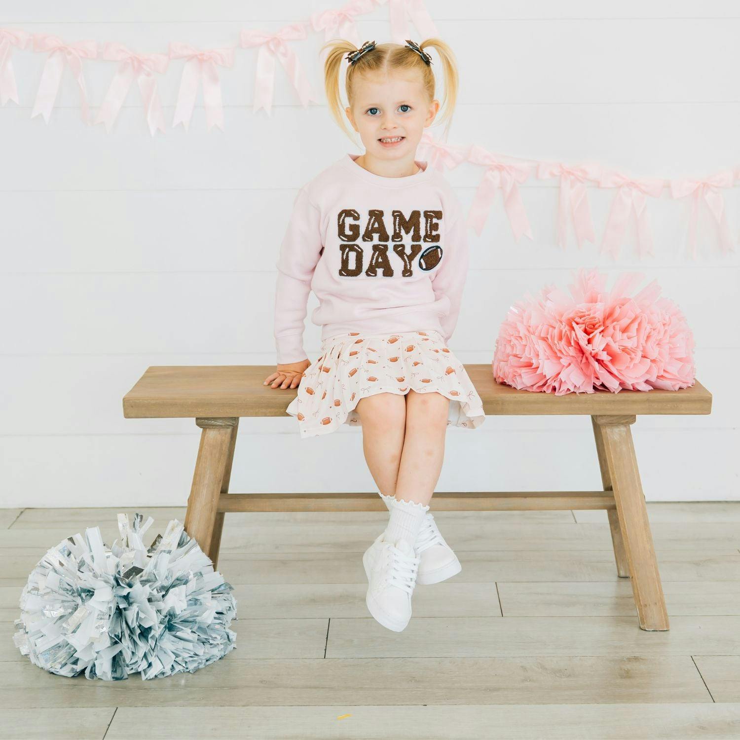 Game Day Glitter Bow Clip Set