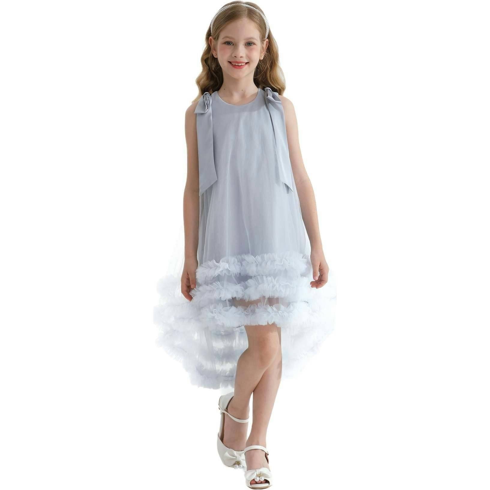 Violeta Sleeveless Ruffle Overlay Dress