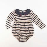 Marina Romper in Navy Stripe