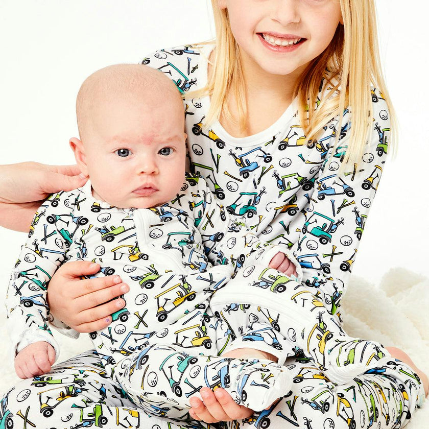 Long Sleeve Pajama Set - Golf