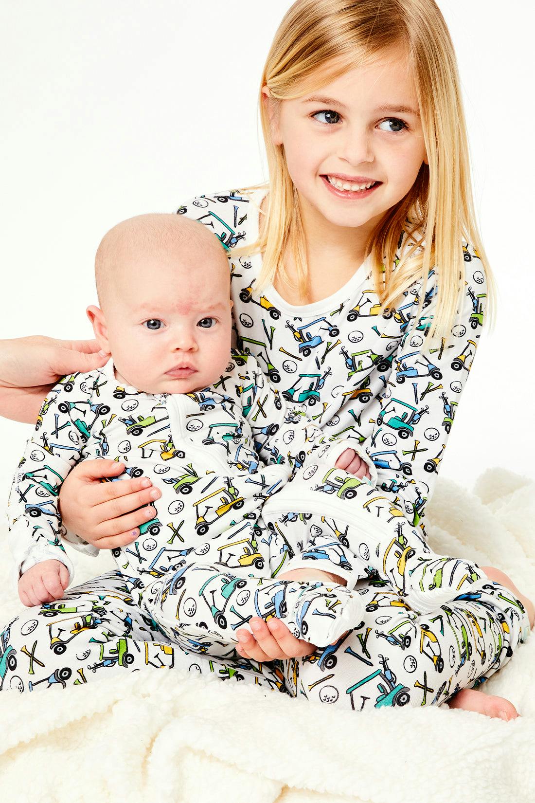 Long Sleeve Pajama Set - Golf