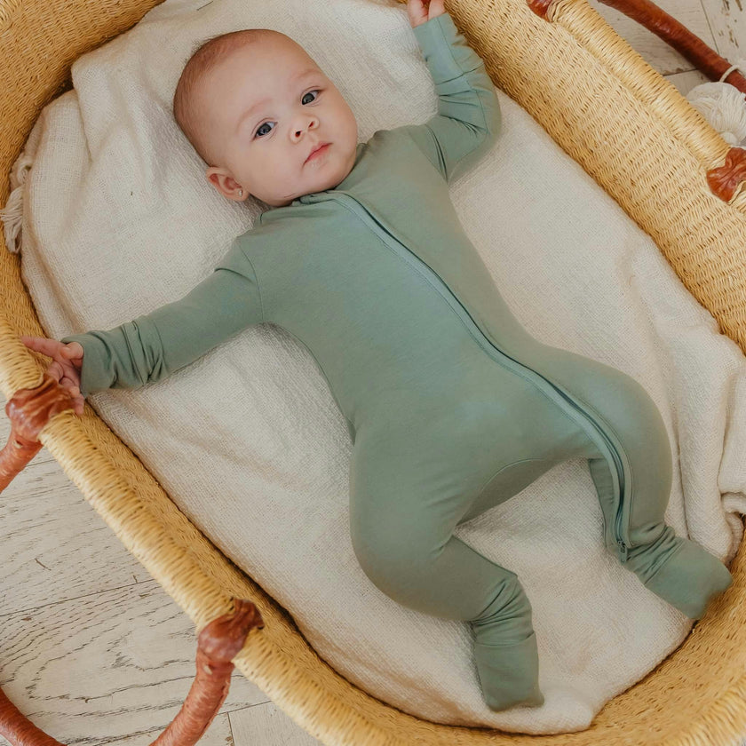 Convertible Zip-Up Footie Pajama - Briar