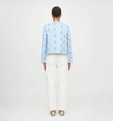 The Cropped Rowan Jacket - Bluebell Waltz