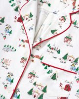 Women's Twill Pajama Set in North Pole Chronicles