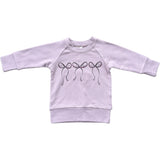 Girl's Raglan Sweatshirt Hair Bow