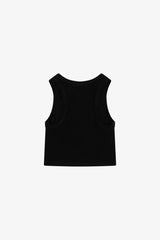 Rayon Rib Shirred Sleeveless Tank