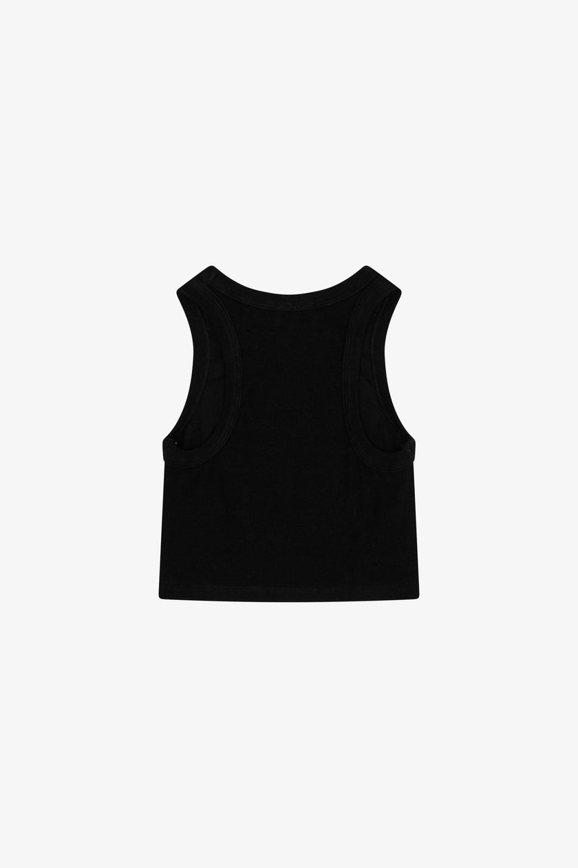 Rayon Rib Shirred Sleeveless Tank