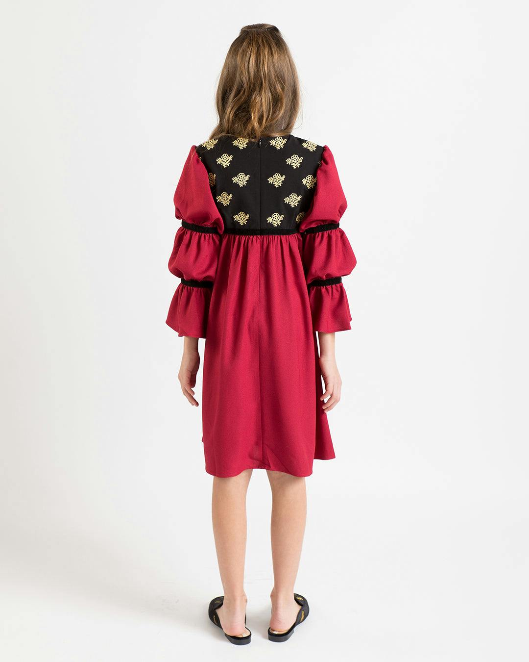 Bella dress (pink without golden embroidery blooms)