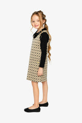 Jumper Beige Bow Tie Print