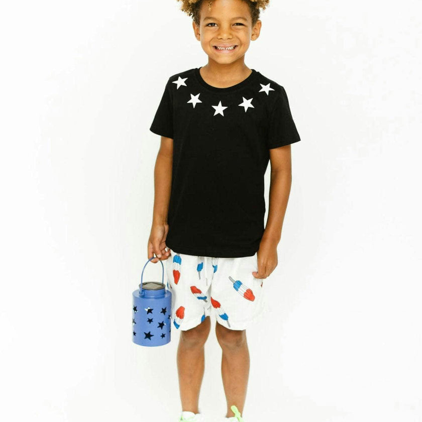 Bomb Pop Swim Shorts, Blue