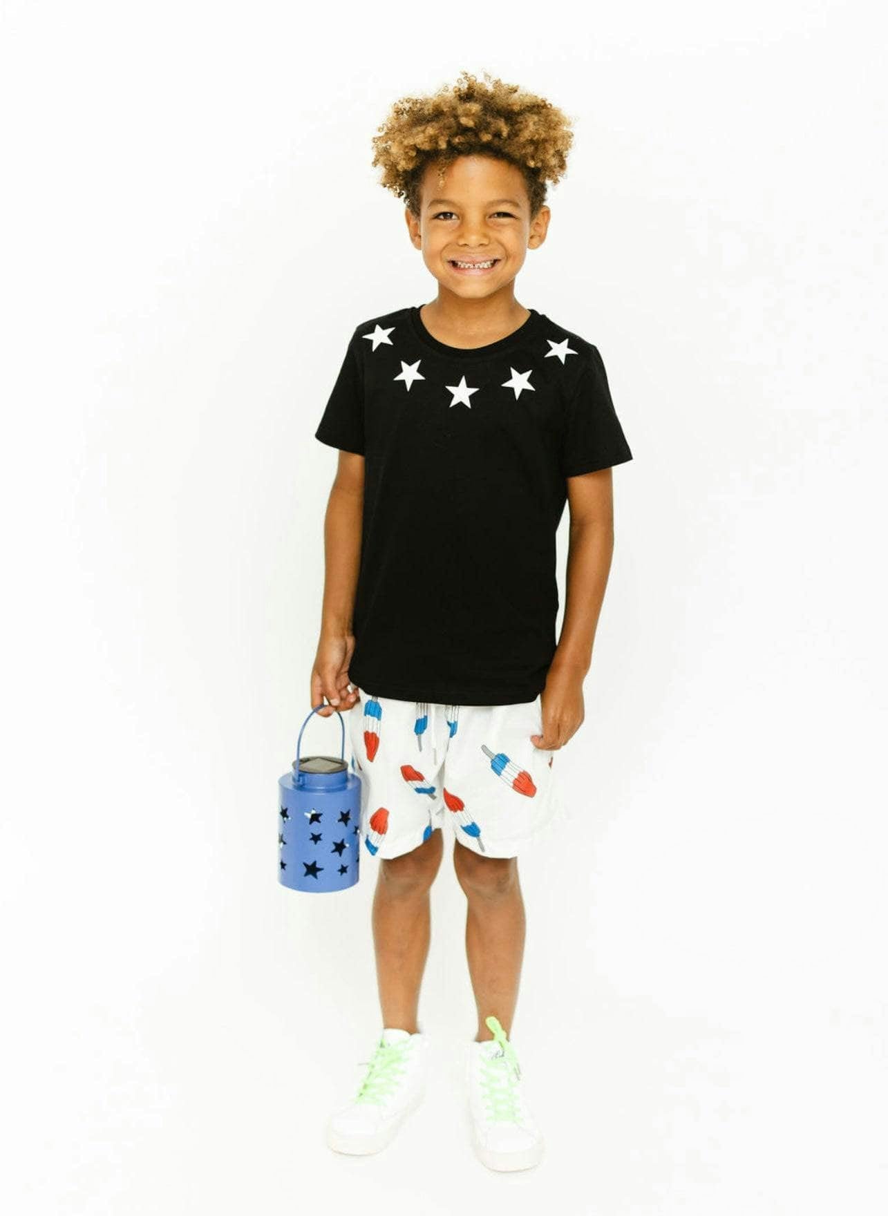 Bomb Pop Swim Shorts, Blue