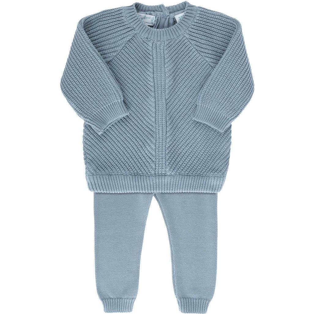 V-Shape Knit Set Ecru