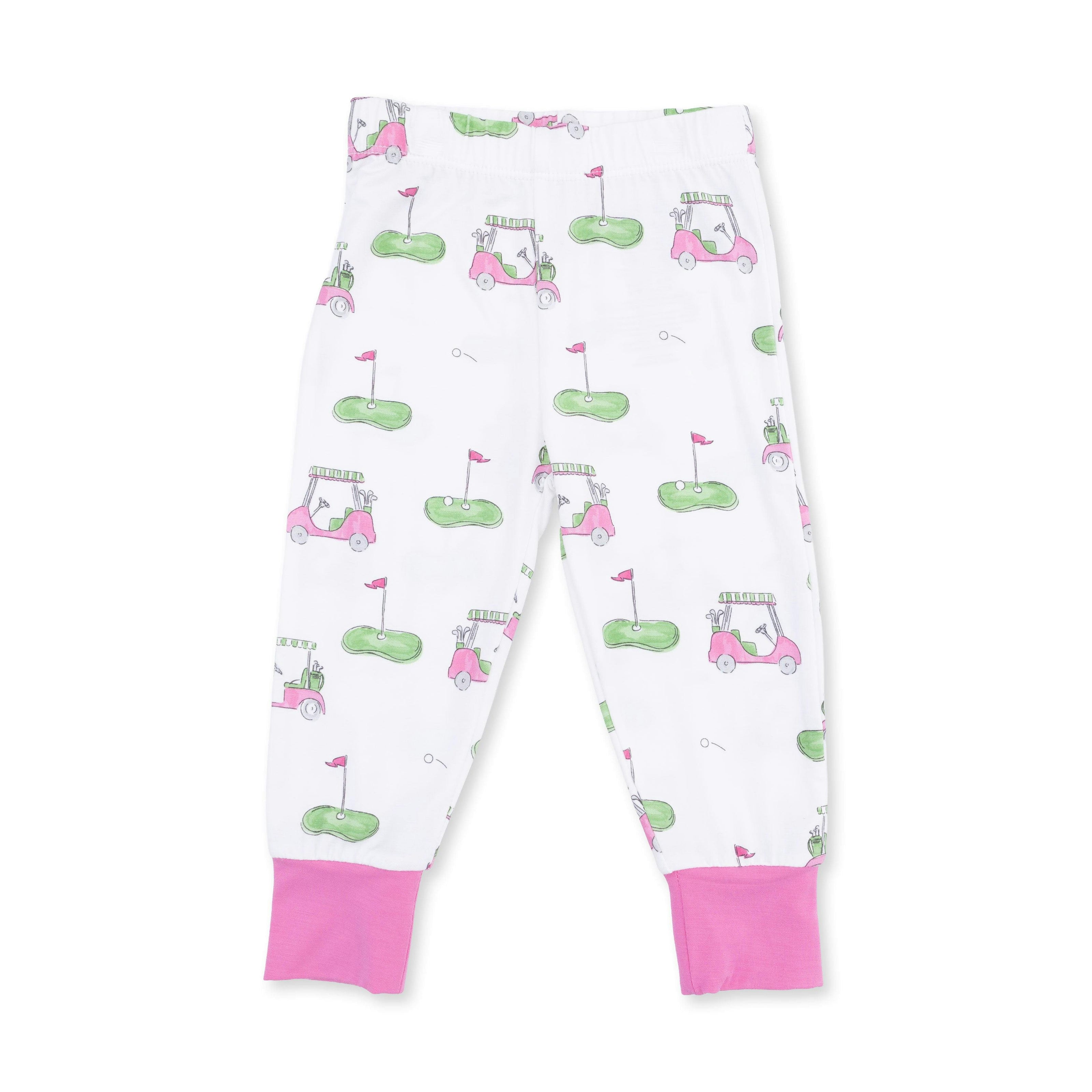 Golf Carts Pink - Short Sleeve Loungewear Set