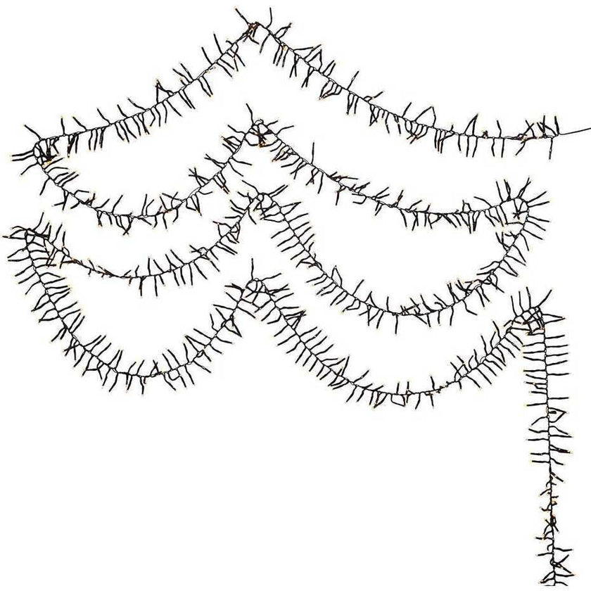 3000-Light 98-Foot Cluster Garland with Classic White LED Lights