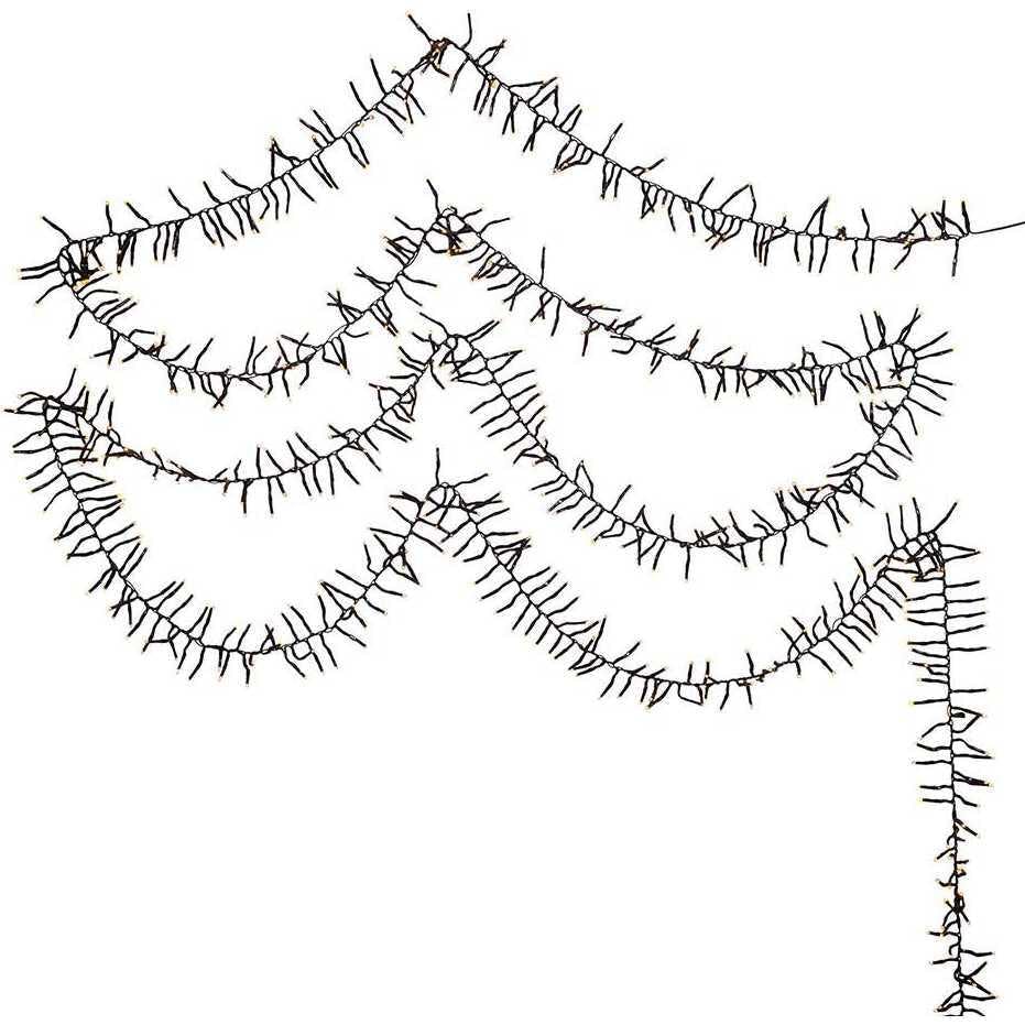 3000-Light 98-Foot Cluster Garland with Classic White LED Lights