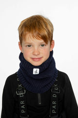 Winter Knit Neckwarmer Navy Blue