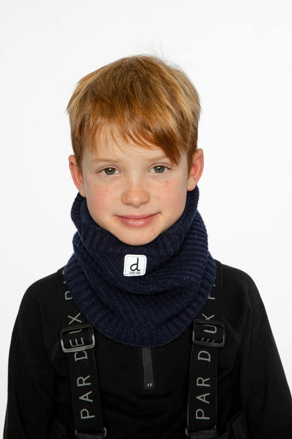 Winter Knit Neckwarmer Navy Blue