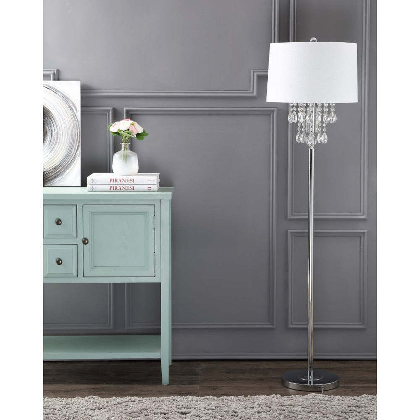Abigail 61" Crystal / Metal LED Floor Lamp