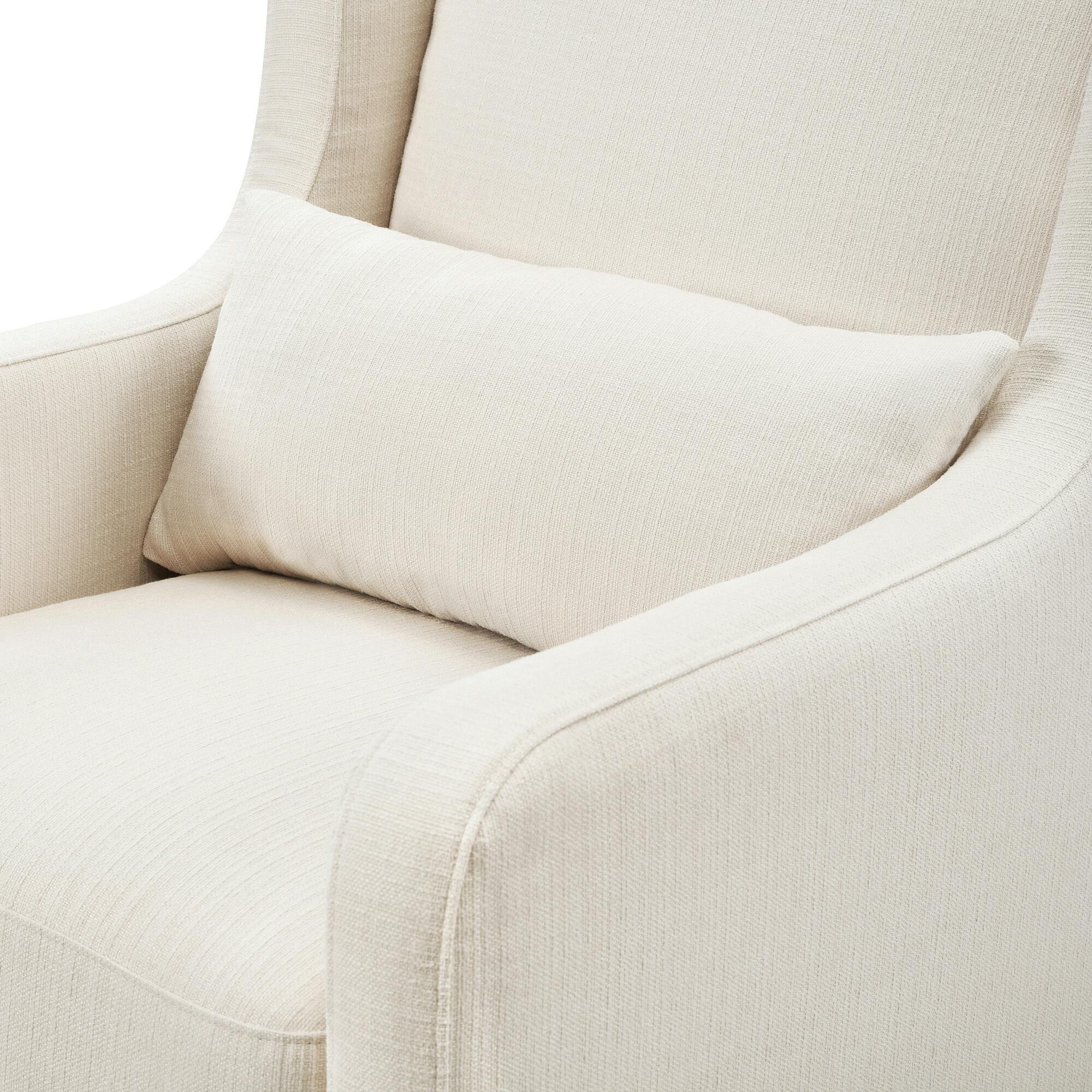 Adrian Swivel Glider with Storage Ottoman
