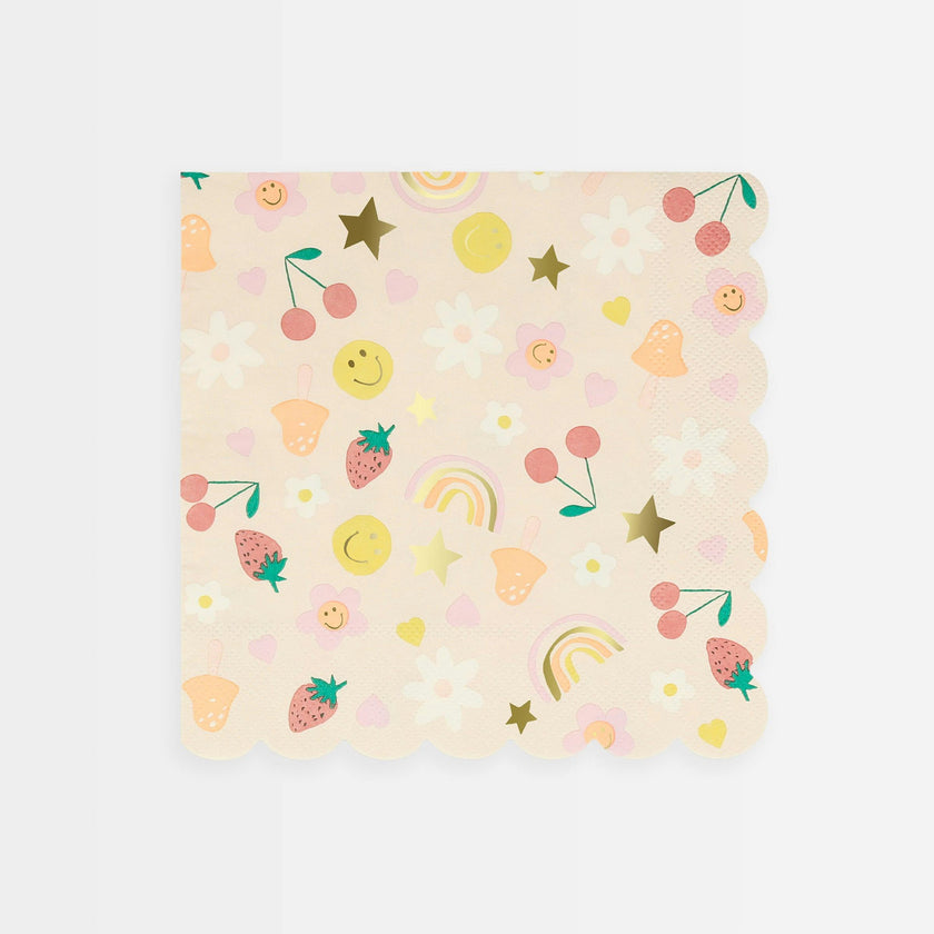 Happy Icons Large Napkins