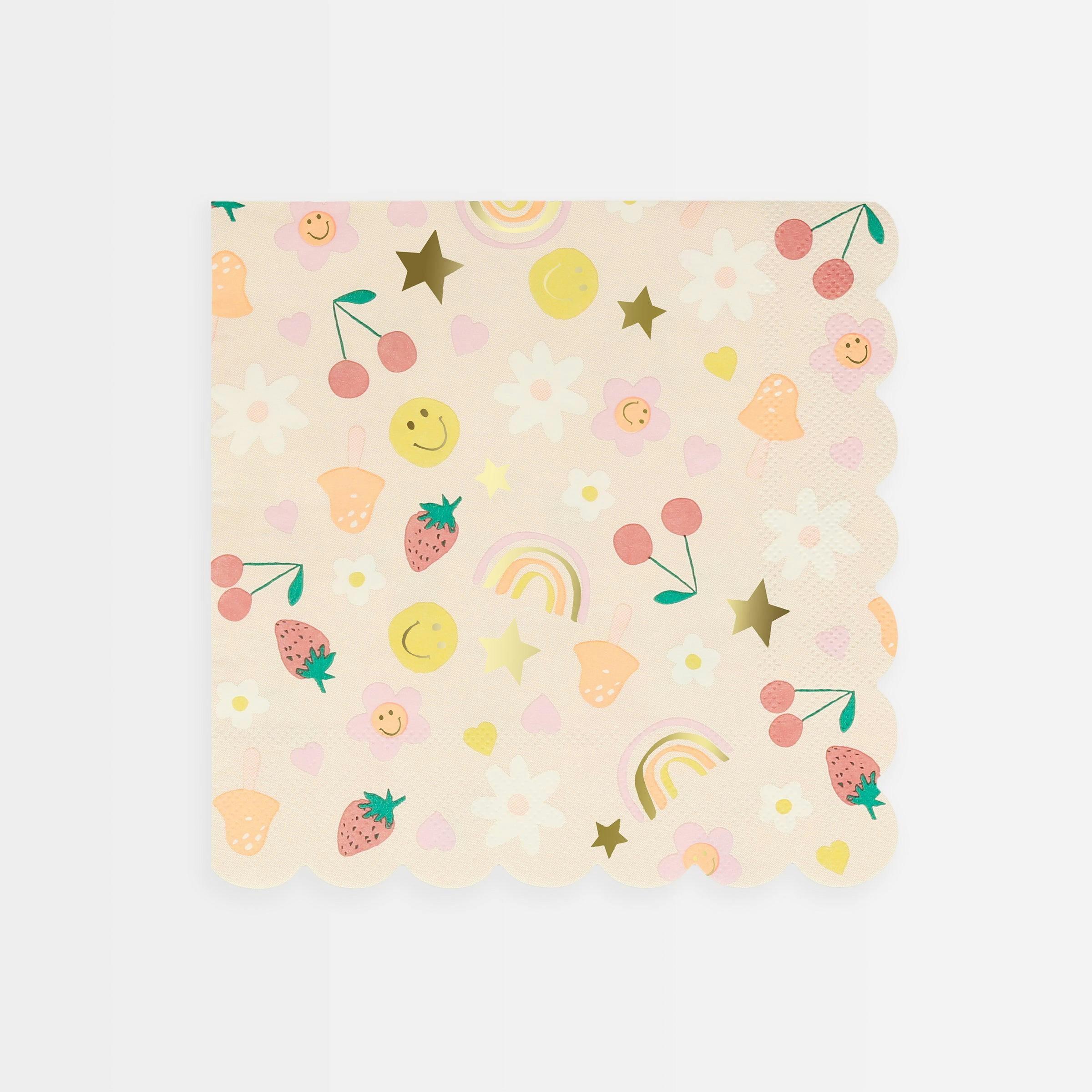 Happy Icons Large Napkins