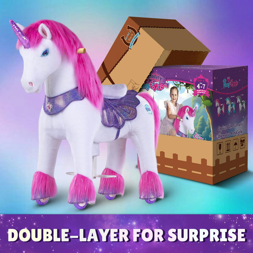 Model Y® Unicorn Ride-On Toy Age 3–4 – Pink/Purple