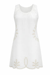Polly Ivory Embroidery Dress