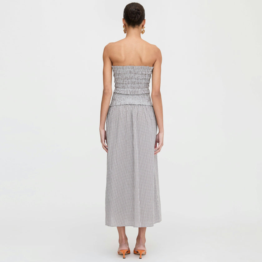 The June Nap Top - Chocolate Gingham