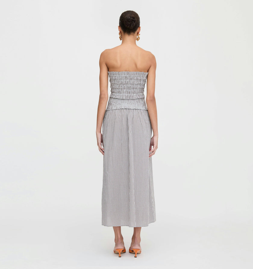 The June Nap Top - Chocolate Gingham