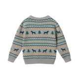 Boys Sweater & Jogger Set | Winter Dogs - Grey