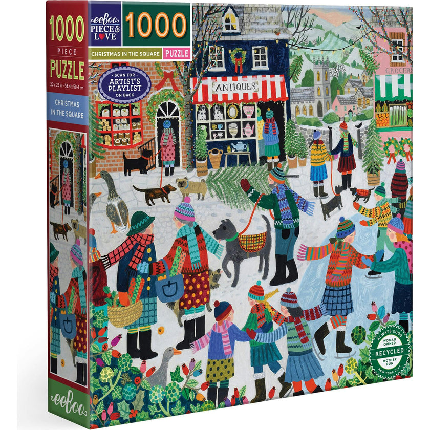 Piece & Love: Christmas in the Square - 1000 pc Puzzle