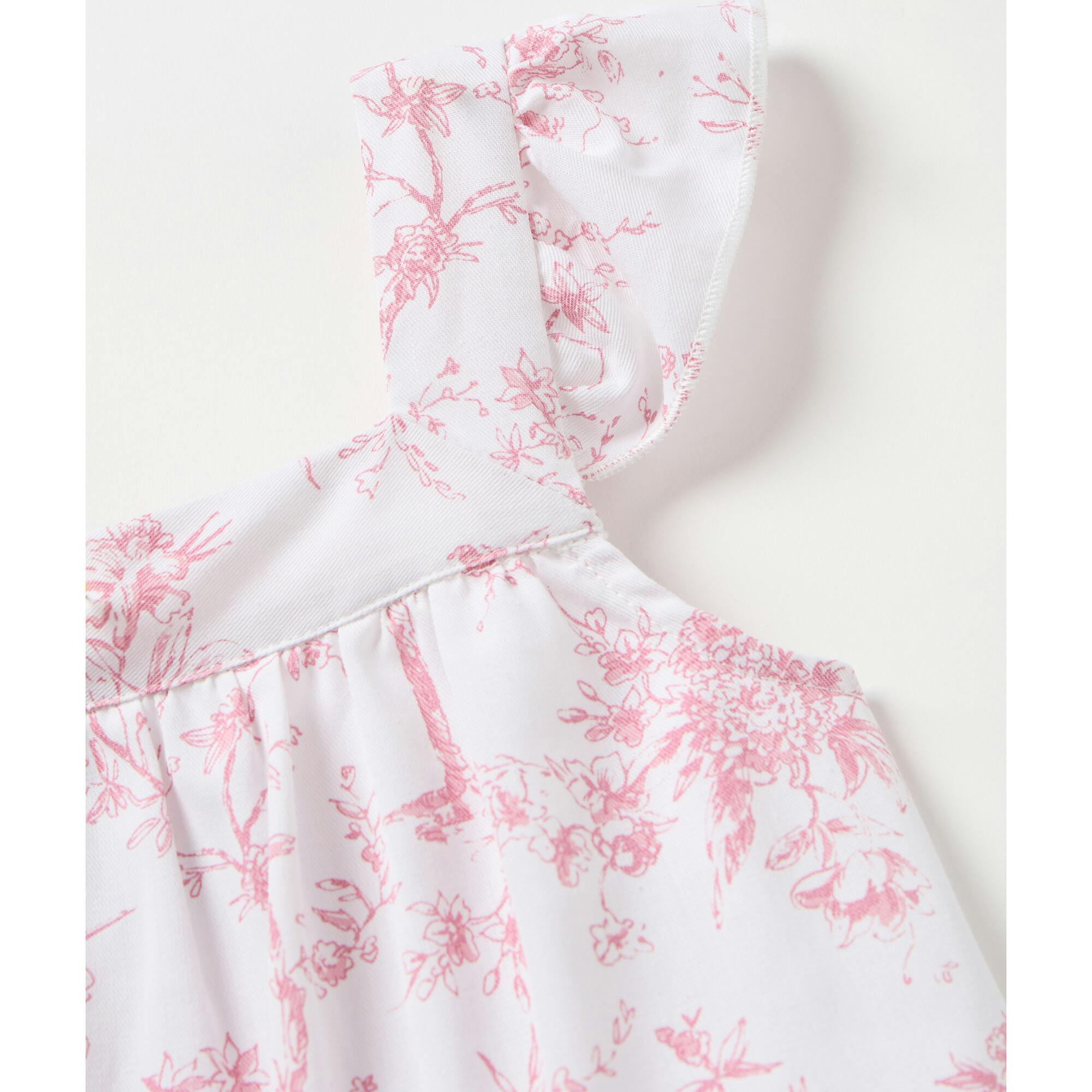 Girl's Twill Clara Short Set in Pink Timeless Toile