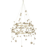 Gold Sparkle Star Chandelier