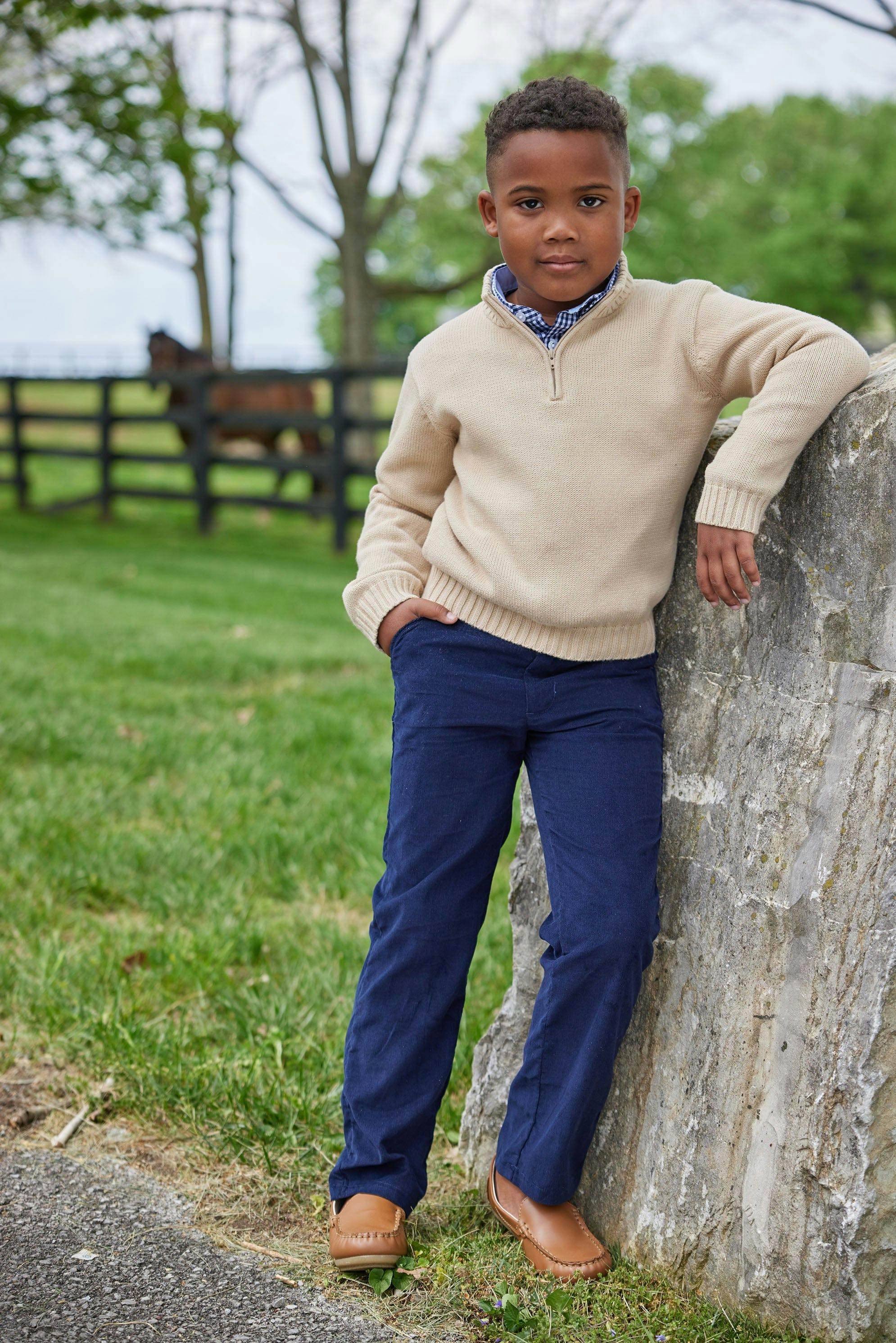 Classic Pants - Navy Corduroy