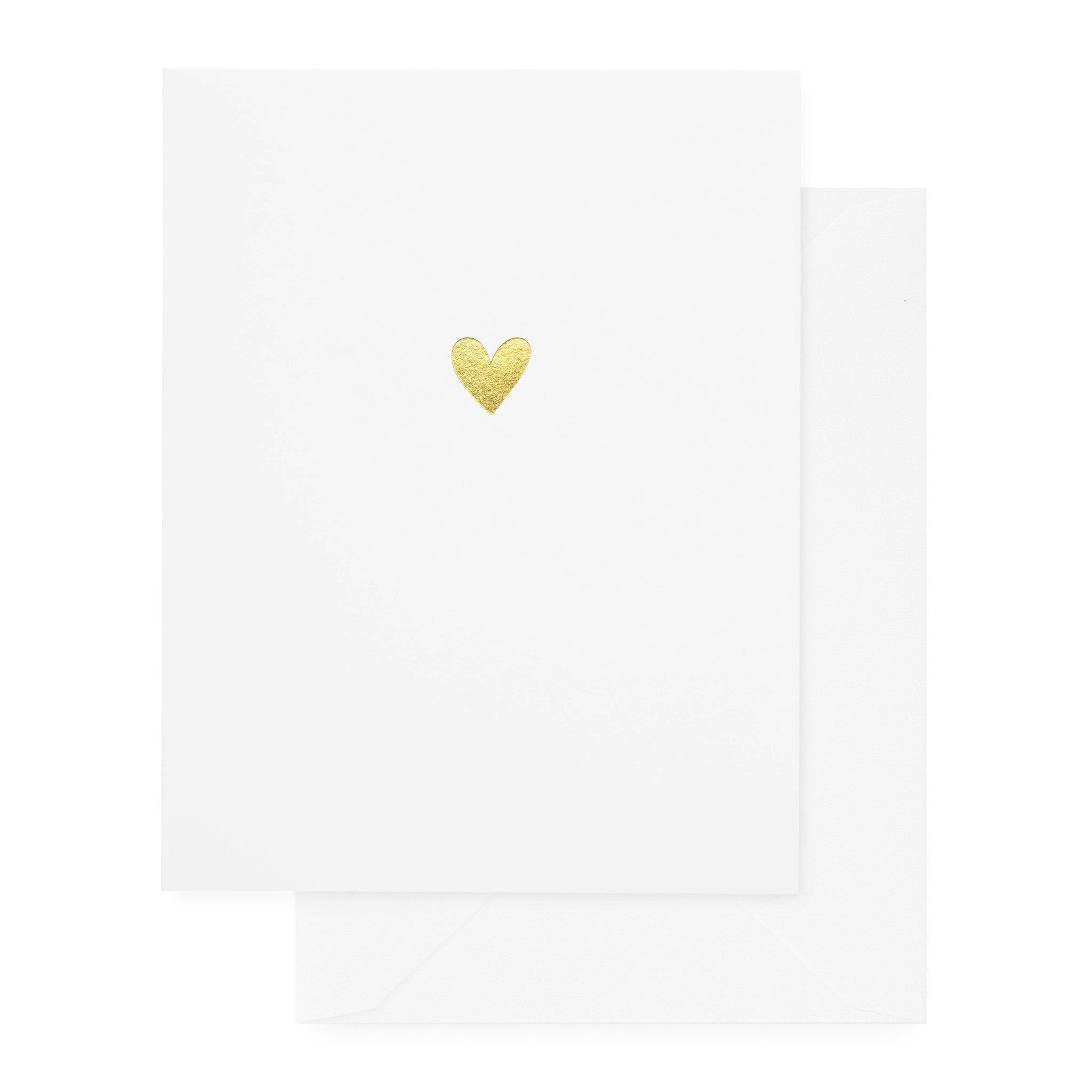 Gold Heart Card