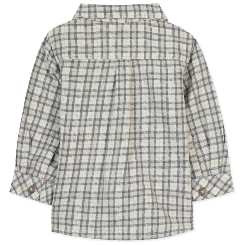 TARTINE ET CHOCOLAT Button-Down Plaid Baby Shirt