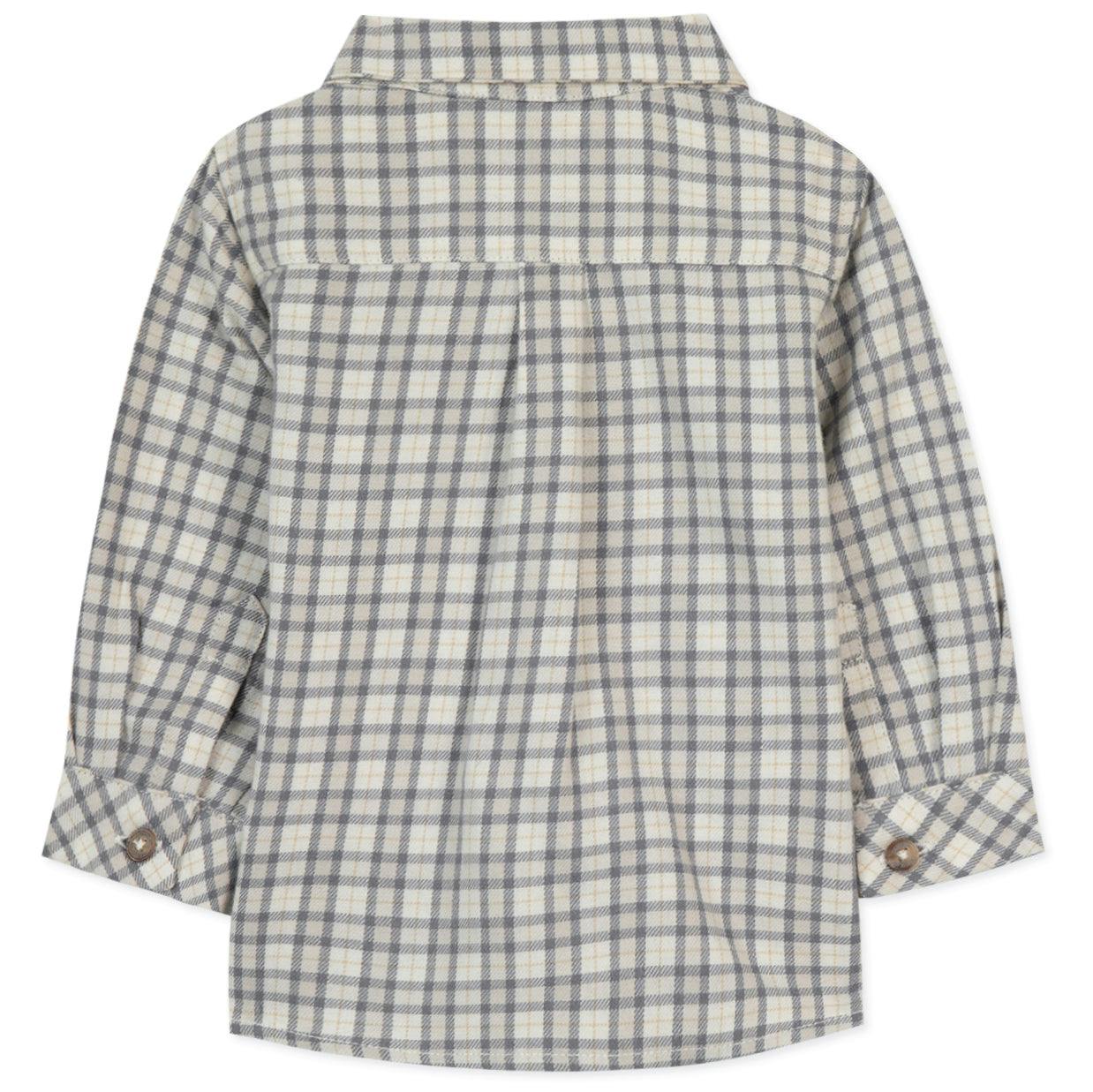 Baby Plaid Long Sleeve Button-Down Shirt