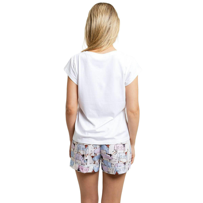 Women's Drawbertson Pink Y'All Go To Bed T-Shirt