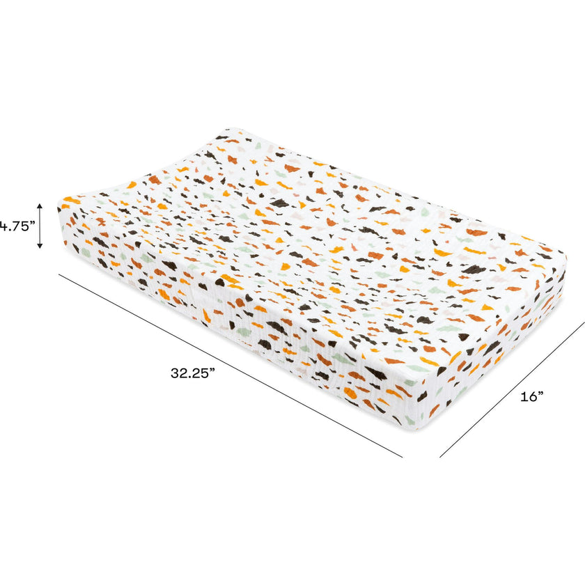Organic Muslin Cotton Quilted Changing Pad Cover