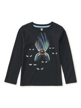 Glowing Bats Double-Sided Tee, Jet Black