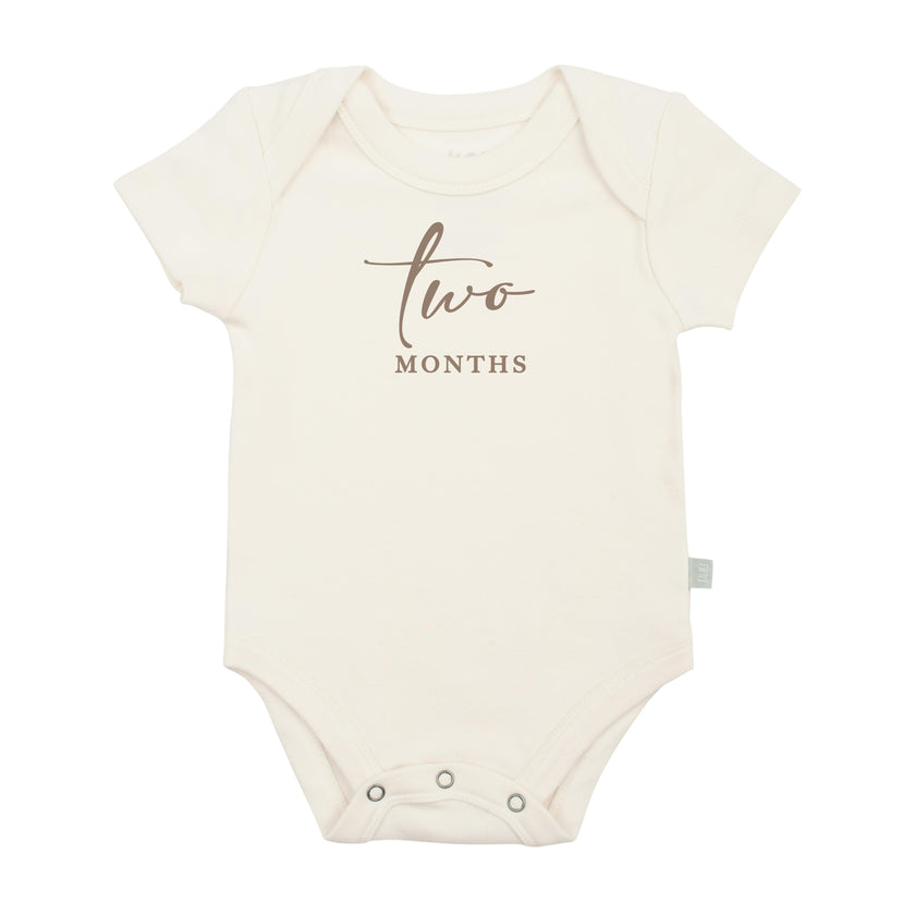 graphic bodysuit | two months milestone taupe
