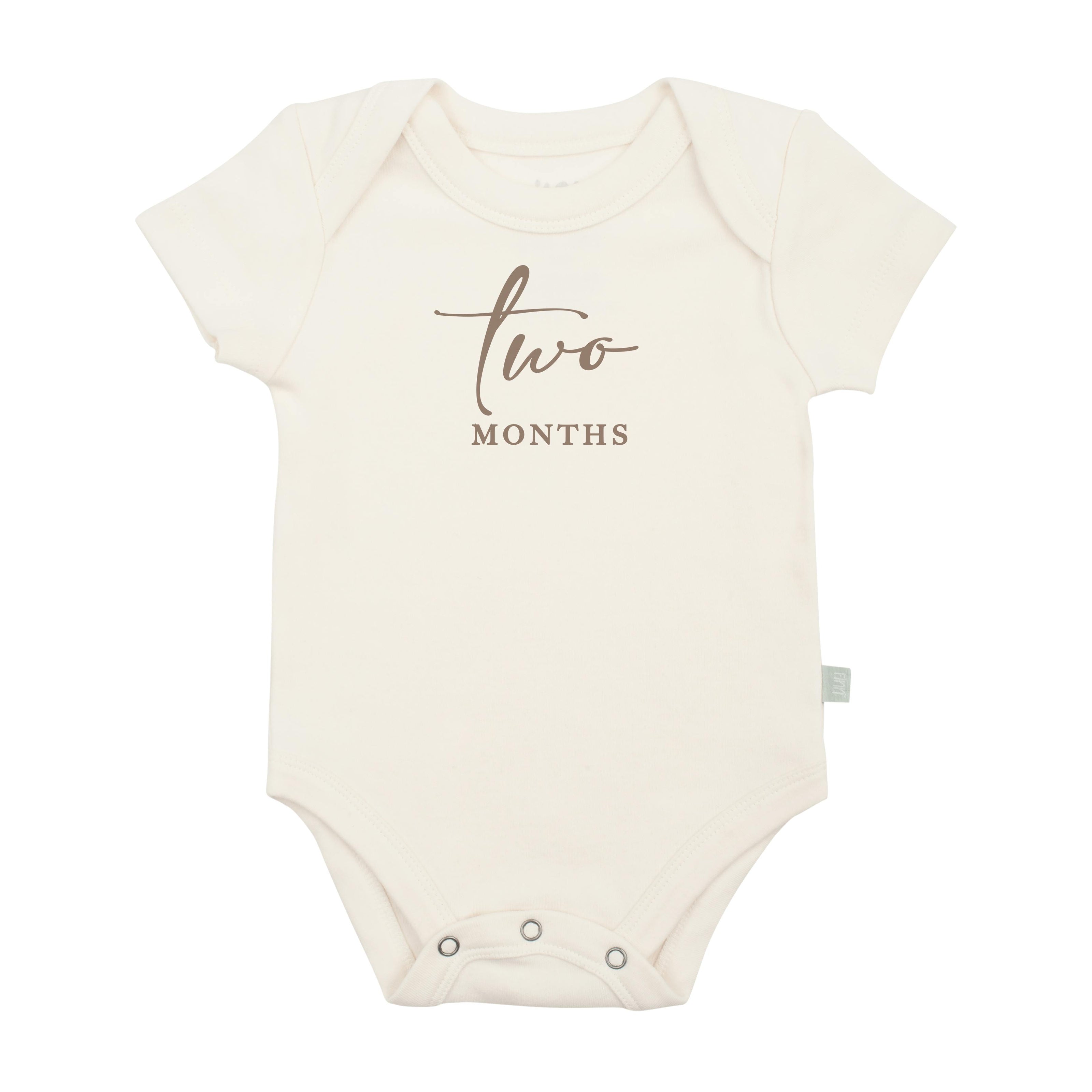 graphic bodysuit | two months milestone taupe
