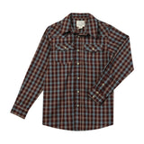 HOWDY Western Burgundy/Blue plaid WOVEN SHIRT