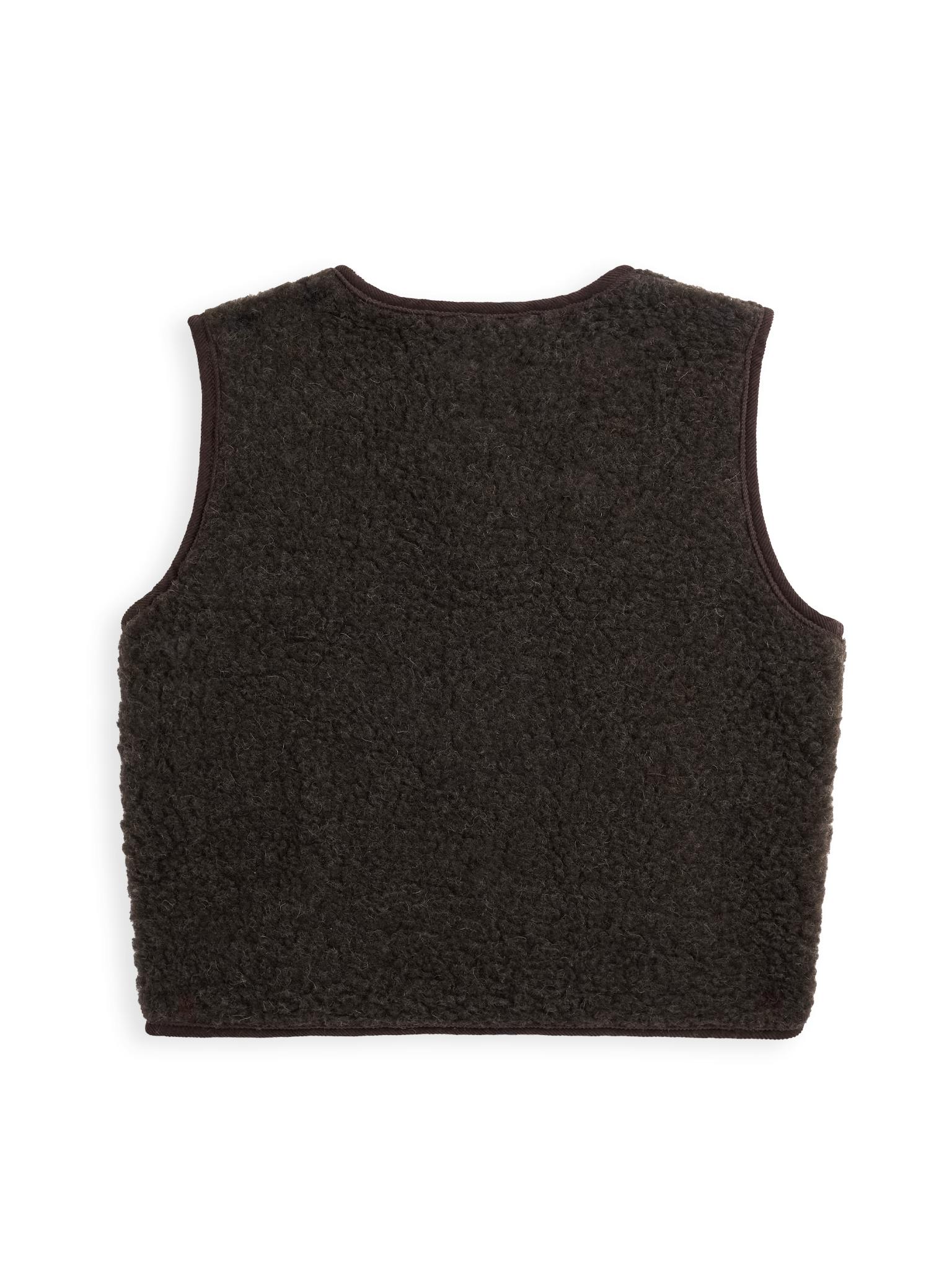 adult merino wool vest - chocolate brown – Maisonette