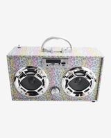 Leopard Glitter Bluetooth Boombox