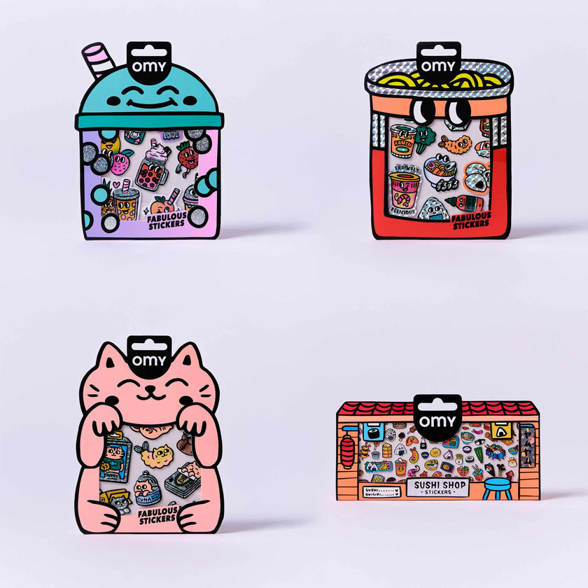 Japanese Shop - Bundle Of 4 Stickers