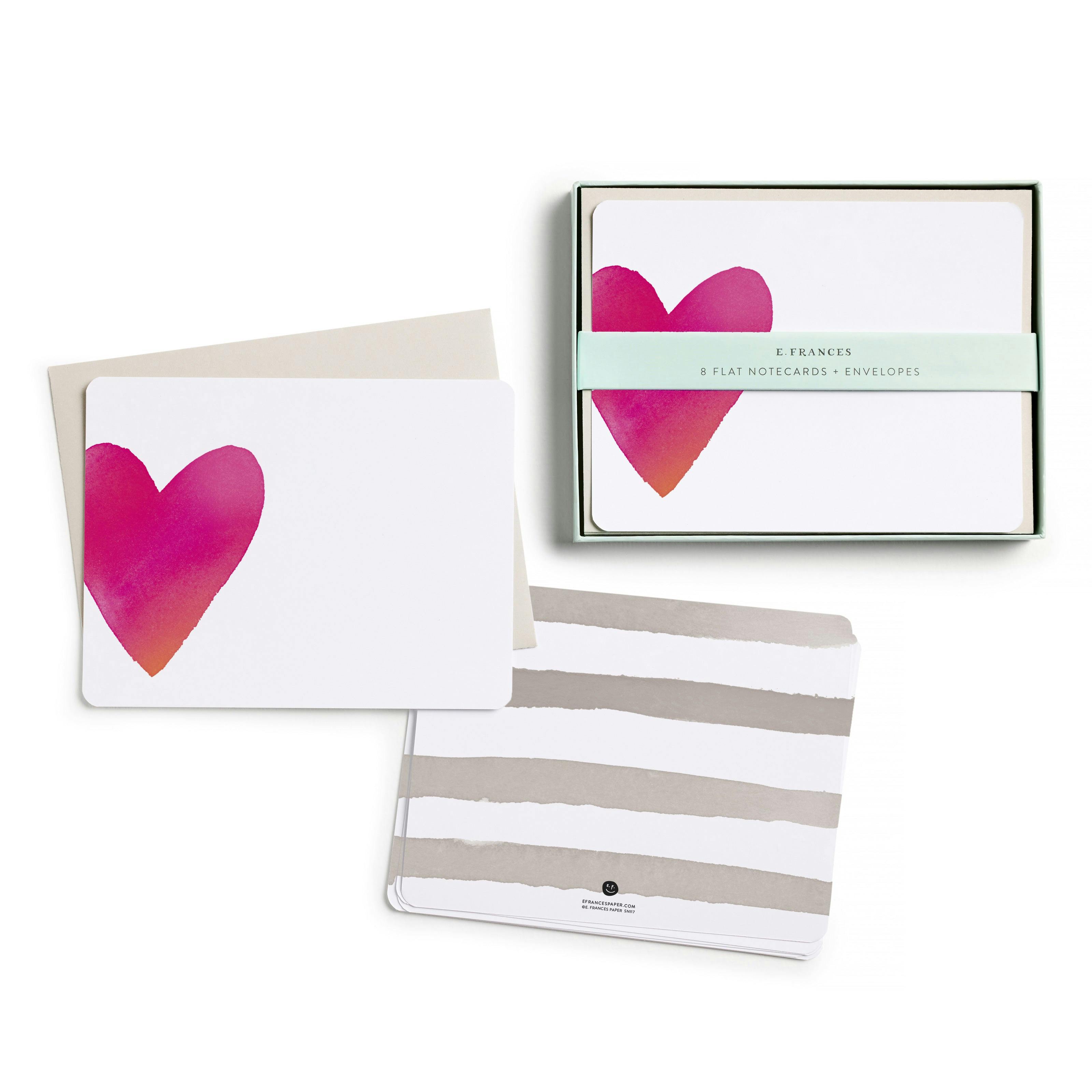 Big Heart Flat Note Set